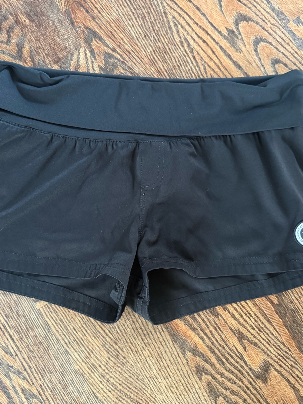 Roxy fold over board shorts size Medium black